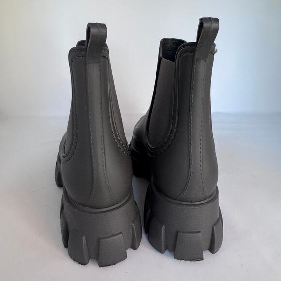 Jeffrey Campbell Cloudy Women's 8 Chelsea Rainboot Forest Green - Picture 4 of 8